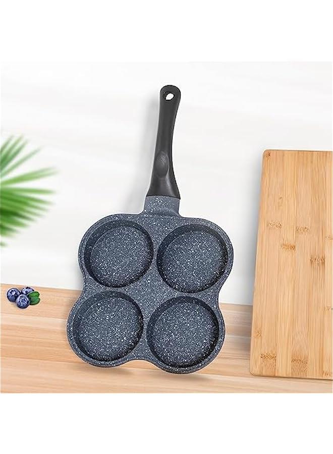 Beauenty Rustless Egg Frying Pan | 4-Cup Nonstick Easy Clean Egg Cooker Omelet Pan For Breakfast Swedish Pancake, Plett, Crepe Pan Gas Stove and Other Stoves Cookware - Image 5